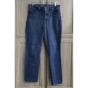 Talbots Curvy Straight Leg Jeans Women's Size 12 Blue Denim Stretch